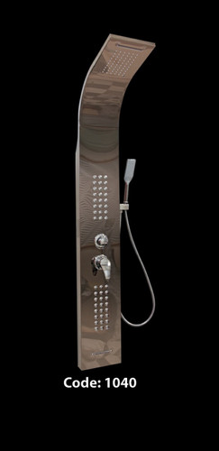 پنل دوش کروم براق کد 1040