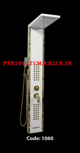 پنل دوش سفیدطلایی کد 1060